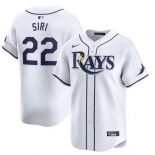 Men Tampa Bay Rays #22 Jose Siri White Home Limited Stitched Baseball Jersey