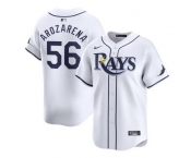 Men Tampa Bay Rays #56 Randy Arozarena White Home Limited Stitched Baseball Jersey