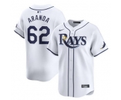 Men Tampa Bay Rays #62 Jonathan Aranda White Home Limited Stitched Baseball Jersey