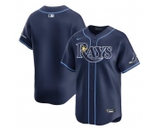 Men Tampa Bay Rays Blank Navy Away Limited Stitched Baseball Jersey