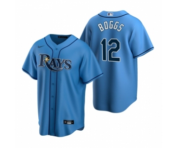 Men's Nike Tampa Bay Rays #12 Wade Boggs Light Blue Alternate Stitched Baseball Jersey