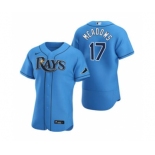 Men's Nike Tampa Bay Rays #17 Austin Meadows Light Blue Alternate 2020 Authentic Player Baseball Jersey