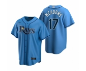 Men's Nike Tampa Bay Rays #17 Austin Meadows Light Blue Alternate Stitched Baseball Jersey