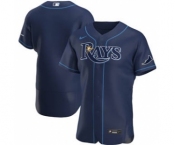 Men's Nike Tampa Bay Rays 2020 Navy Alternate Authentic Official Team Baseball Jersey