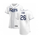 Men's Nike Tampa Bay Rays #26 Ji-Man Choi White Home 2020 Authentic Player Baseball Jersey