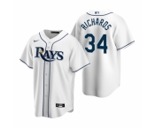 Men's Nike Tampa Bay Rays #34 Trevor Richards White Home Stitched Baseball Jersey