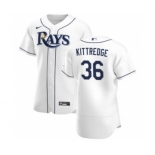 Men's Nike Tampa Bay Rays #36 Andrew Kittredge White Home 2020 Authentic Player Baseball Jersey