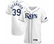 Men's Nike Tampa Bay Rays #39 Kevin Kiermaier 2020 White Home Authentic Player Baseball Jersey