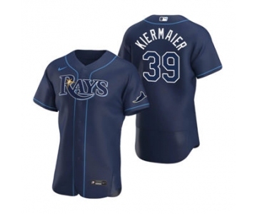 Men's Nike Tampa Bay Rays #39 Kevin Kiermaier Navy Alternate 2020 Authentic Team Baseball Jersey