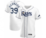 Men's Nike Tampa Bay Rays #39 Kevin Kiermaier White Home 2020 Authentic Player Baseball Jersey