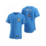 Men's Nike Tampa Bay Rays #4 Blake Snell Light Blue Alternate 2020 Authentic Team Baseball Jersey