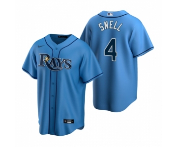 Men's Nike Tampa Bay Rays #4 Blake Snell Light Blue Alternate Stitched Baseball Jersey