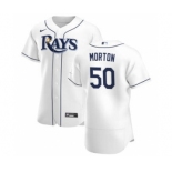 Men's Nike Tampa Bay Rays #50 Charlie Morton White Home 2020 Authentic Player Baseball Jersey