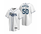 Men's Nike Tampa Bay Rays #50 Charlie Morton White Home Stitched Baseball Jersey