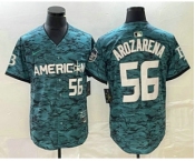 Men's Tampa Bay Rays #56 Randy Arozarena Teal 2023 All Star Cool Base Stitched Jersey