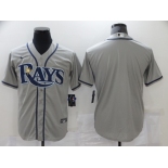 Men's Tampa Bay Rays Blank Grey Cool Base Nike Jersey