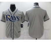 Men's Tampa Bay Rays Blank Grey Cool Base Nike Jersey