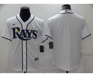 Men's Tampa Bay Rays Blank White Cool Base Nike Jersey