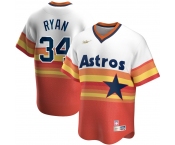 Houston Astros #34 Nolan RyanNike Home Cooperstown Collection Player MLB Jersey White