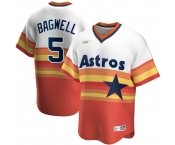 Houston Astros #5 Jeff Bagwell Nike Home Cooperstown Collection Player MLB Jersey White