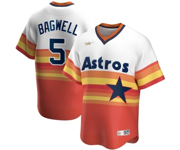 Houston Astros #5 Jeff Bagwell Nike Home Cooperstown Collection Player MLB Jersey White