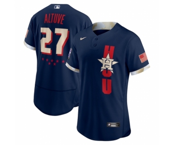 Men's Houston Astros #27 José Altuve Nike Navy 2021 MLB All-Star Authentic Player Jersey