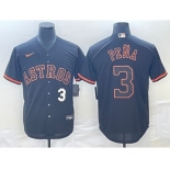 Men's Houston Astros #3 Jeremy Pena Number Lights Out Black Fashion Stitched MLB Cool Base Nike Jerseys