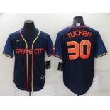 Men's Houston Astros #30 Kyle Tucker 2022 Navy City Connect Game  Stitched Jersey