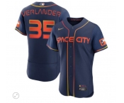 Men's Houston Astros #35 Justin Verlander 2022 Navy City Connect Flex Base Stitched Baseball Jersey