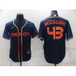 Men's Houston Astros #43 Lance McCullers 2022 Navy City Connect Cool Base Stitched Jersey