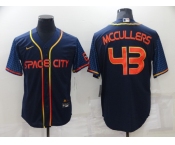 Men's Houston Astros #43 Lance McCullers 2022 Navy City Connect Cool Base Stitched Jersey