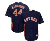 Men's Houston Astros #44 Alvarez Replica Navy Blue Alternate Cool Base Baseball Jersey