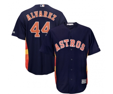 Men's Houston Astros #44 Alvarez Replica Navy Blue Alternate Cool Base Baseball Jersey