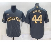 Men's Houston Astros #44 Yordan Alvarez Grey 2022 All Star Stitched Cool Base Nike Jersey