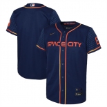 Men's Houston Astros Blank Navy City Edition 2022 Game Stitched Baseball Jersey