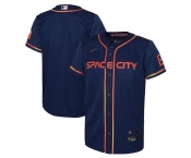 Men's Houston Astros Blank Navy City Edition 2022 Game Stitched Baseball Jersey