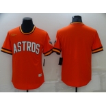 Men's Houston Astros Blank Orange Cooperstown Collection Cool Base Stitched Nike Jersey