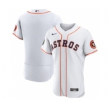 Men's Houston Astros Blank White 2022 World Series Flex Base Stitched Baseball Jersey