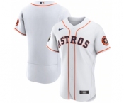 Men's Houston Astros Blank White 2022 World Series Flex Base Stitched Baseball Jersey