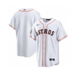 Men's Houston Astros Blank White 2022 World Series Home Stitched Baseball Jersey