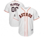 Men's Houston Astros Customized White 2017 World Series Bound Cool Base Custom Baseball Baseball Jersey