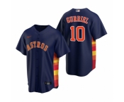 Men's Nike Houston Astros #10 Yuli Gurriel Navy Alternate Stitched Baseball Jersey