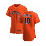 Men's Nike Houston Astros #10 Yuli Gurriel Orange Alternate 2020 Authentic Team Baseball Jersey