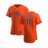 Men's Nike Houston Astros #11 Garrett Stubbs Orange Alternate 2020 Authentic Team Baseball Jersey