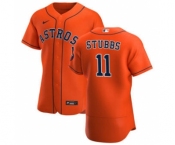 Men's Nike Houston Astros #11 Garrett Stubbs Orange Alternate 2020 Authentic Team Baseball Jersey