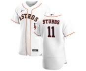 Men's Nike Houston Astros #11 Garrett Stubbs White Home 2020 Authentic Player Baseball Jersey