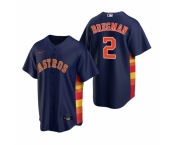 Men's Nike Houston Astros #2 Alex Bregman Navy Alternate Stitched Baseball Jersey