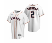 Men's Nike Houston Astros #2 Alex Bregman White Home Stitched Baseball Jersey