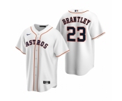 Men's Nike Houston Astros #23 Michael Brantley White Home Stitched Baseball Jersey