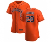 Men's Nike Houston Astros #28 Taylor Jones Orange Alternate 2020 Authentic Team Baseball Jersey